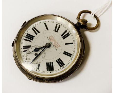 VERACITY OF RYE HM SILVER WATCH FOB CHAIN