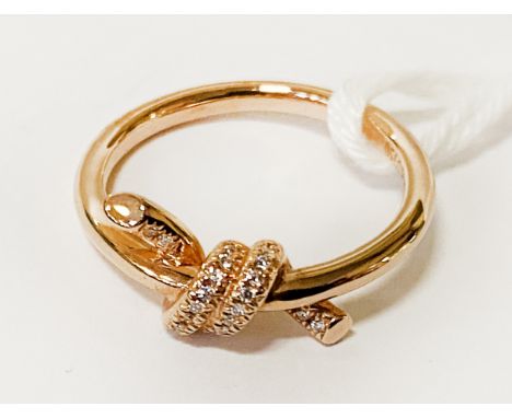 PLATINUM TIFFANY &amp; CO DIAMOND RING SIZE K