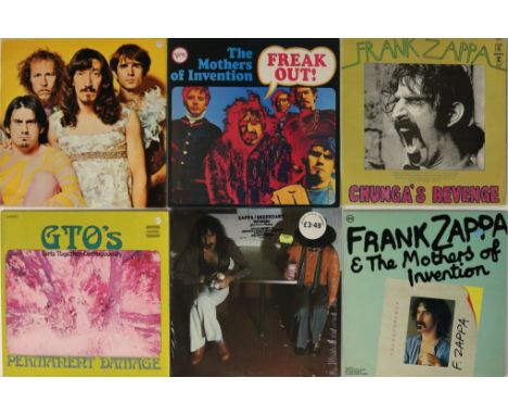 FRANK ZAPPA &amp; RELATED - LPs. Freakin' out with this superb offering of 10 x LPs. Titles are Freak Out! (UK Verve 't' 2683