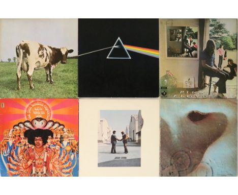JIMI HENDRIX/PINK FLOYD - LPs. Rockin' out with this mega split collection of 11 x LPs. Jimi titles (x6) are Axis: Bold As Lo