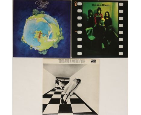 YES - ORIGINAL UK (PLUM ATLANTIC) LPs. Mega clean bundle of 3 x original UK pressing LPs. Titles are Time And A Word (2400006