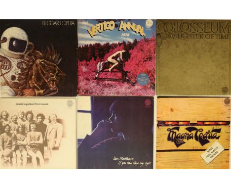 VERTIGO SWIRL - LPs. Extremely well presented collection of 6 x original/early pressing UK LPs. Titles are Beggars Opera - Pa