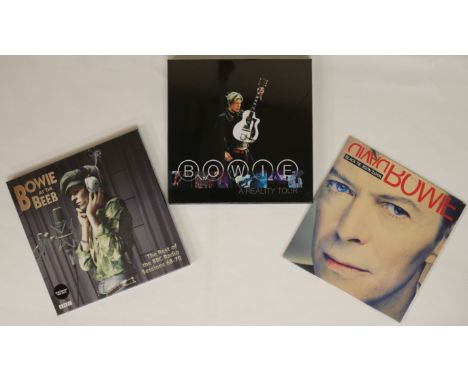 DAVID BOWIE - 90s/00s - LP/BOX SETS. Excellent trio of collectable LP/box set releases from the Duke. Titles are Black Tie Wh