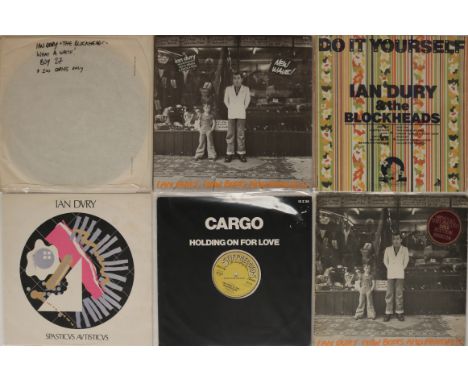 IAN DURY &amp; THE BLOCKHEADS - LP/12" COLLECTION WITH PROMO 7". Killer collection of 11 x LPs/12" with 1 x promo 7", loaded 