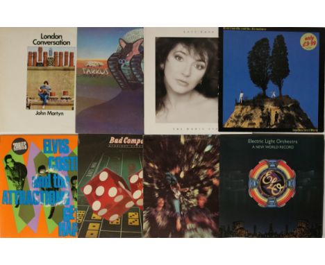 70s / 80s ROCK / POP / SOUL - LPs. Great collection of about 80 x LPs. Titles/artists include John Martyn, Tarkus, Kate Bush,