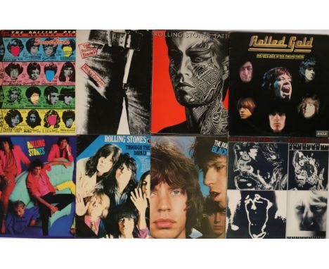THE ROLLING STONES / UK RELEASES - LPs/12". Nice bundle of 20 x LPs plus one 12". Titles include Some Girls, Sticky Fingers, 