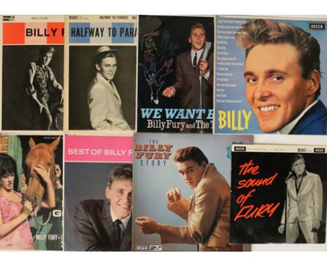 BILLY FURY - LPs. Fury(ous) collection of 7 x LPs with 1 x original 10" LP. Titles are The Sound Of Fury (scarce original UK 