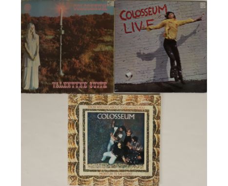 COLOSSEUM - LPs. Great selection of 3 x original title LPs. Releases are Valentyne Suite (1st UK Vertigo large swirl 'A Phili