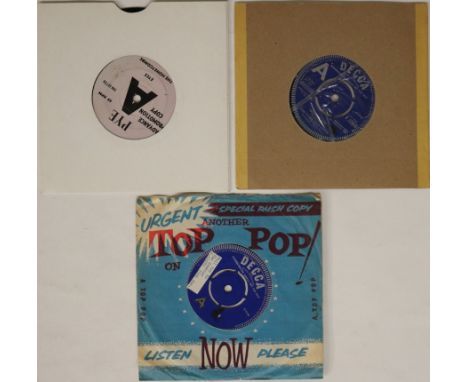 MID 60s - UK DEMOS. Cool bundle of 3 x really hard to find UK 7" demos. Titles are The Zombies - Tell Her No (F 12072, earlie