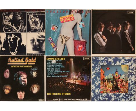 THE ROLLING STONES / EUROPE &amp; UK RELEASES - LPs. Stirrin' bundle of 11 x LPs. Titles include Emotional Rescue, Under Cove