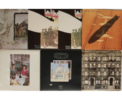 LED ZEPPELIN - LPs. Great selection of 7 x original title LPs. Titles are II (2 x green/orange reissues, K 40037, one with A1