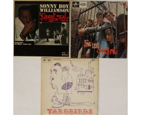 THE YARDBIRDS - ORIGINAL UK LPs. Excellent trio of original UK pressings. Titles are The Yardbirds ('Roger The Engineer', 1st