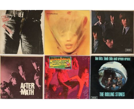 THE ROLLING STONES / UK RELEASES - LPs. Smart bundle of 12 x LPs. Titles include Sticky Fingers, Goats Head Soup, The Rolling