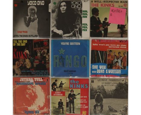 60s/70s CLASSIC ROCK/POP - EU PICTURE SLEEVE 7". Excellent collection of 16 x EU issue picture sleeve 7". Artists/titles incl