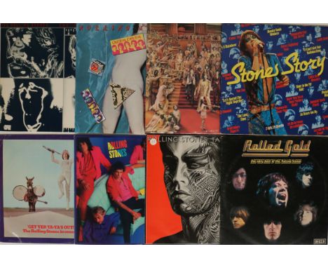 THE ROLLING STONES / UK RELEASE - LPs/12". Spicy bundle of 19 x LPs plus one 12". Titles include Emotional Rescue, Under Cove