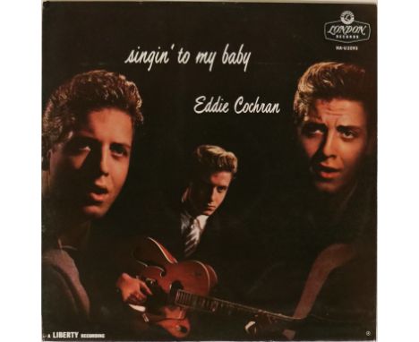 EDDIE COCHRAN - SINGIN' TO MY BABY LP (ORIGINAL UK PRESSING - LONDON HA-U 2093). Exceptional condition original UK pressing o