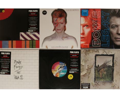 ROCK CLASSICS / NEW RELEASES - LPs. 'As new' collection of 18 x LPs. Titles/artists include Pink Floyd, Led Zeppelin, Queen G