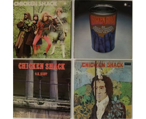 CHICKEN SHACK - ORIGINAL UK LPs. Wicked bundle of 4 x original UK pressing LPs from Chicken Shack running from 1968 to 1971. 