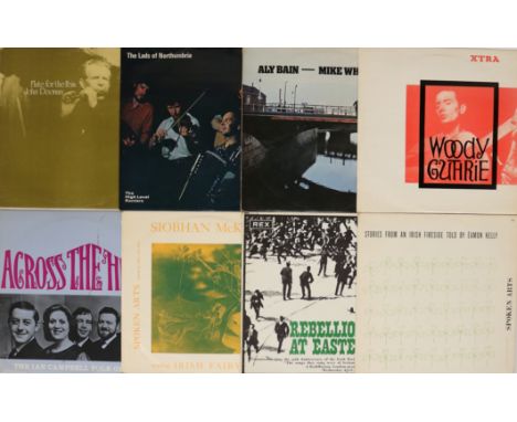 FOLK - LPs. Lovely listening with this collection of 20 x classic LPs. Artists/titles include Woody Guthrie - S/T (XTRA 1012)