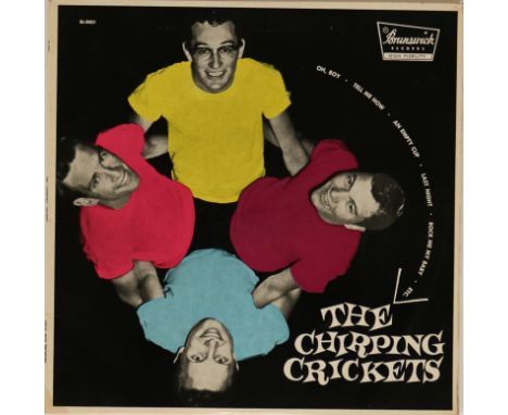 THE CRICKETS - THE "CHIRPING CRICKETS' LP (ORIGINAL AUSTRALIAN PRESSING - BRUNSWICK BL-8001). The scarce original Australian 
