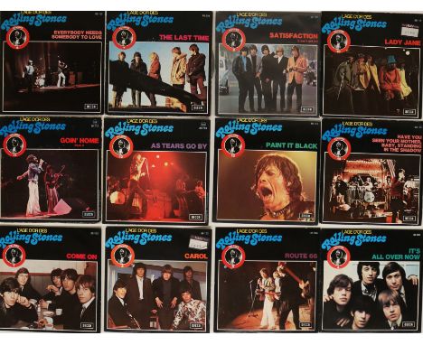 THE ROLLING STONES / L'AGE D'OR / FRENCH RELEASES - 7". Fab bundle of 21 x 7", all the records belong to the French collectio