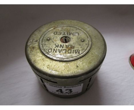 Vintage Midland Bank money box