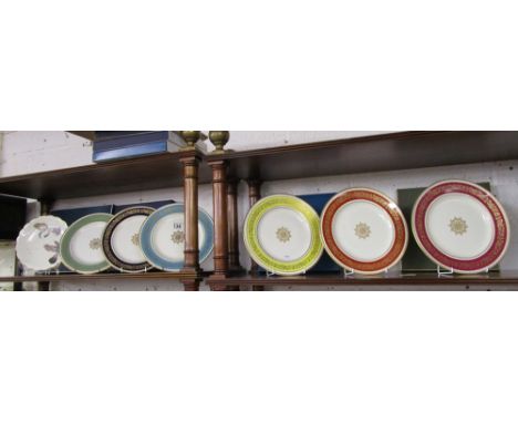 7 Royal Worcester cabinet plates