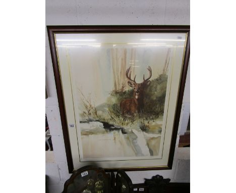 L/E signed print - Deer by D R Cooper