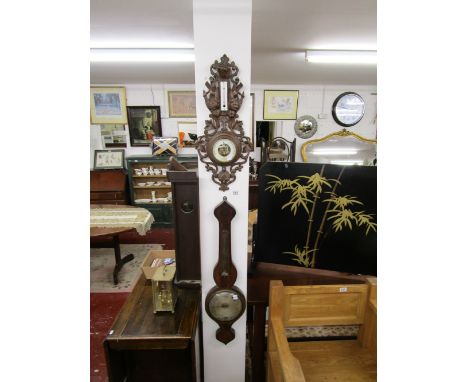 Black Forest aneroid barometer & another for restoration