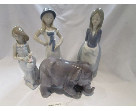 4 Spanish figures to include Lladro & Nao