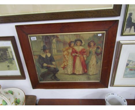 Pears print - Medieval scene