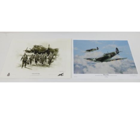 A limited edition signed print, Salute to the many"  770/1000  by Mandy Shepherd along with a limited edition print "Wing Lea