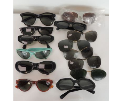 A quantity of vintage sunglasses