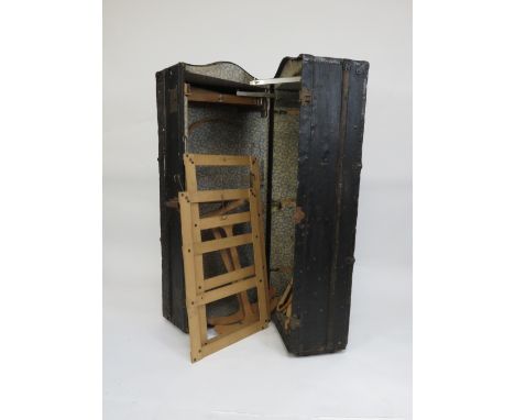 A 20th century travelling steamer trunk