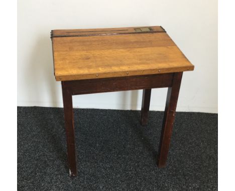 A vintage child's school desk