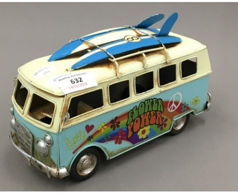 A model of a Volkswagen camper