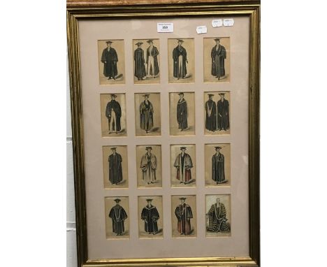 The Costumes of the Members of The University of Oxford, print, framed and glazed