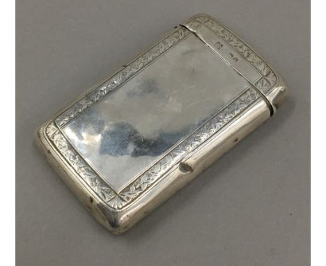 A Victorian silver cigarette case