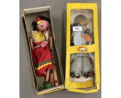 A boxed Pelham puppet, Uncle Bulgaria and another S.S. Gypsy