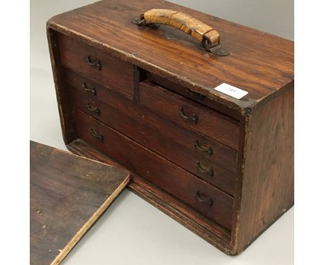 A late 19th/early 20th century CQR engineer's tool box/cabinet from A W Gamage Store