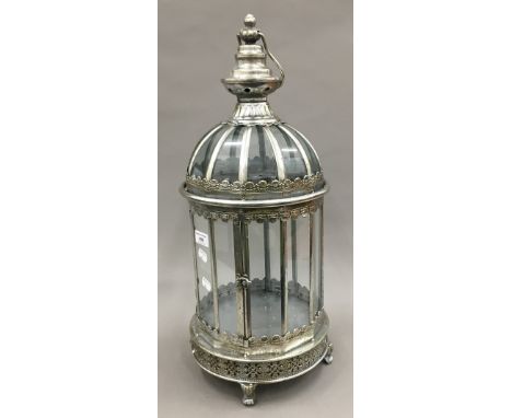 A silvered lantern