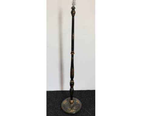 An early 20th century chinoiserie standard lamp