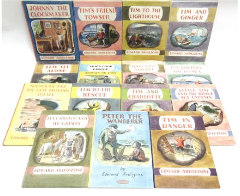 [CHILDRENS]  Ardizzone, Edward. Tim All Alone, first edition, Oxford University Press, 1956, pictorial boards, dustjacket, il