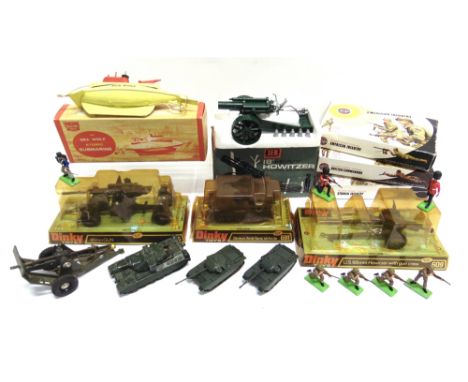 ASSORTED TOYS  comprising a Sutcliffe Sea Wolf Atomic Submarine, yellow, good condition, boxed, the box good; Dinky No.609, U