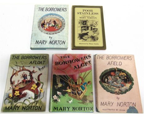 [CHILDRENS]  Norton, Mary. The Borrowers Afield, first edition, Dent, London, 1955, cloth, dustjacket (torn, with losses), il