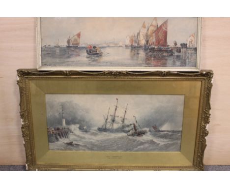 A COLLECTION OF ASSORTED PRINTS TO INCLUDE NAVAL AIR SQUADRON PRINTS, TB HARDY PRINT OF SHIPS AT SEA IN GILT FRAME, TITANIC P