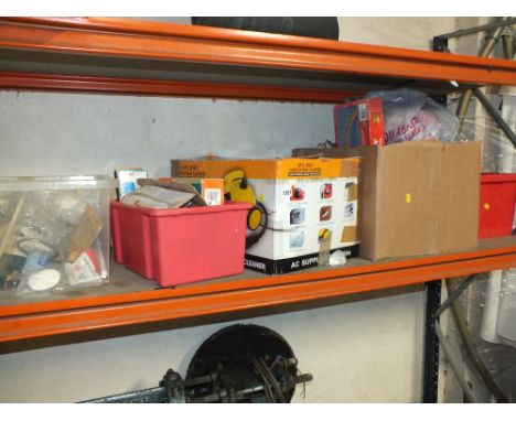 A MIXTURE OF TOOLS AND SUNDRIES ETC TO INCLUDE BLACK &amp; DECKER EXAMPLES, A STEAMER, PENN PROGRESSION FLY FISHING ROD ETC