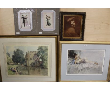 A COLLECTION OF ASSORTED PRINTS TO INCLUDE SIGNED LIMITED EDITION E.R STURGEON PRINTS, PORTRAIT PRINT ETC. (7) 