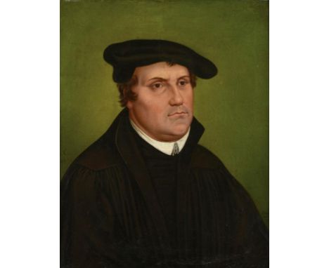 HEINRICH WILHELM CHRISTIAN SCHWALBE (1790-1831) AFTER LUCAS CRANACH THE ELDER  PORTRAIT OF MARTIN LUTHER   signed and dated l