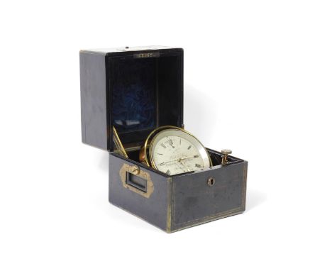 A Reid &amp; Sons late 19thC marine chronometer, circular dial bearing Roman numerals, subsidiary dials, engraved Reid &amp; 